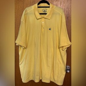 Beverly Hills Polo Club Yellow Polo Shirt Classic Short-Sleeve